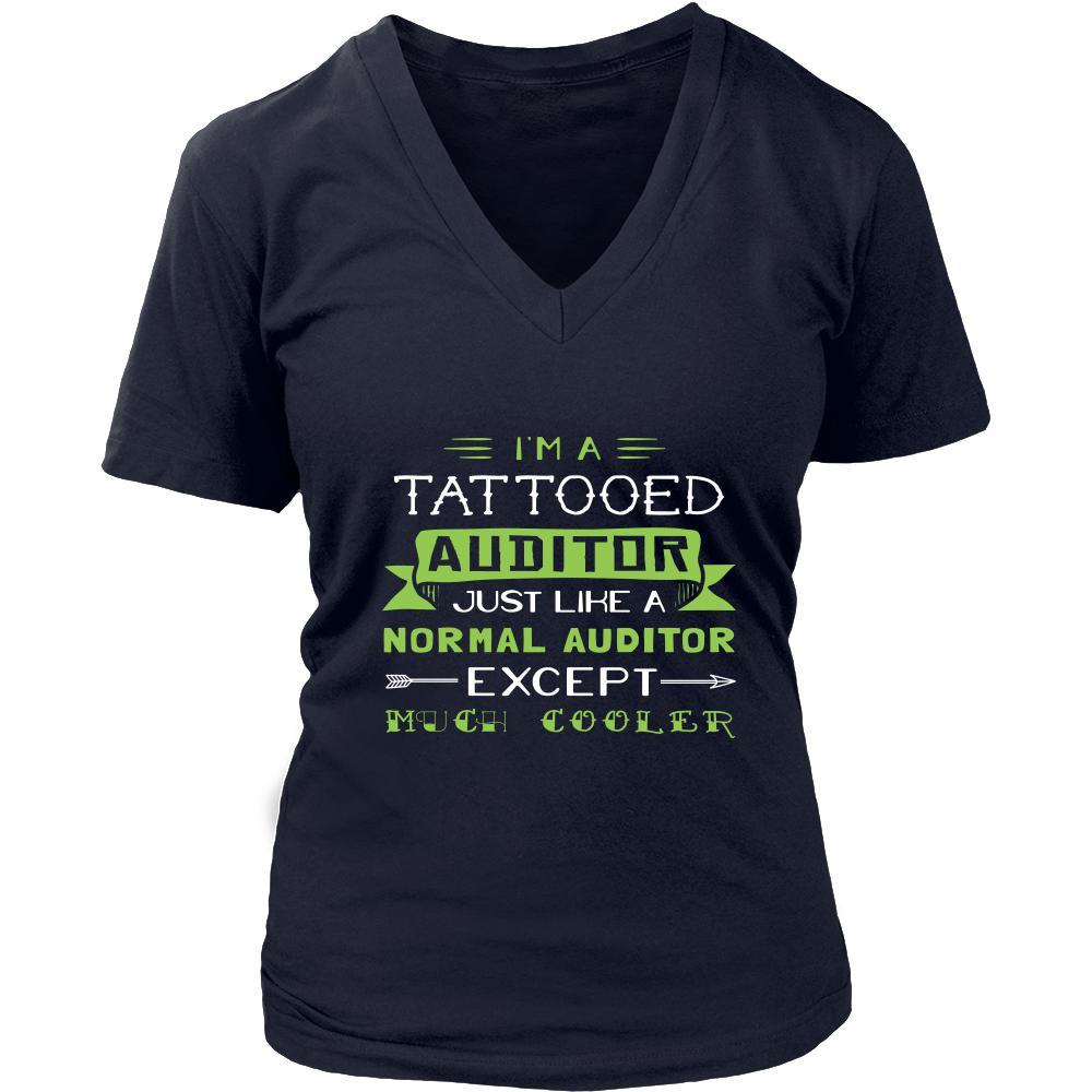 Auditor Shirt - I'm a tattooed auditor, just like a normal auditor, except much cooler - Profession Gift-T-shirt-Teelime | shirts-hoodies-mugs