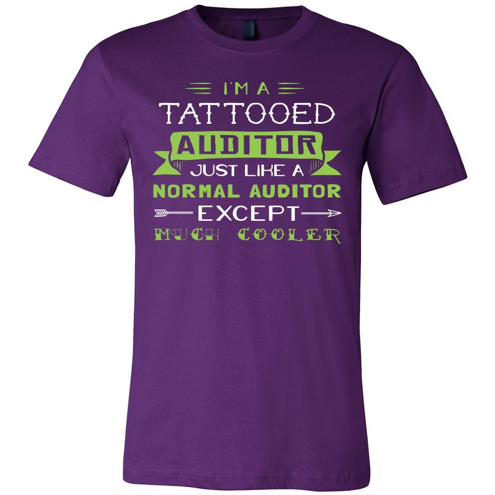 Auditor Shirt - I'm a tattooed auditor, just like a normal auditor, except much cooler - Profession Gift-T-shirt-Teelime | shirts-hoodies-mugs