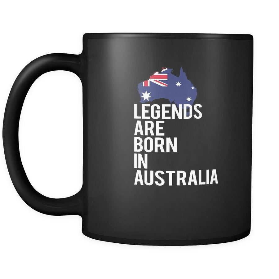 Australia Legends are born in Australia 11oz Black Mug-Drinkware-Teelime | shirts-hoodies-mugs