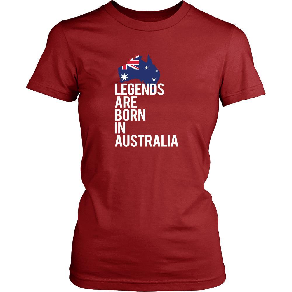 Australia Shirt - Legends are born in Australia - National Heritage Gift-T-shirt-Teelime | shirts-hoodies-mugs
