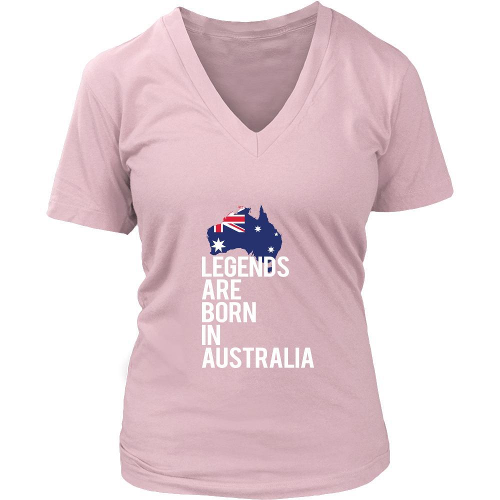 Australia Shirt - Legends are born in Australia - National Heritage Gift-T-shirt-Teelime | shirts-hoodies-mugs
