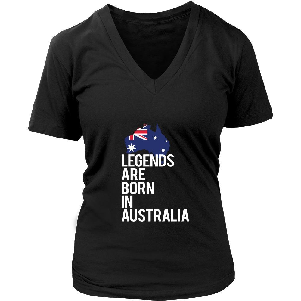 Australia Shirt - Legends are born in Australia - National Heritage Gift-T-shirt-Teelime | shirts-hoodies-mugs