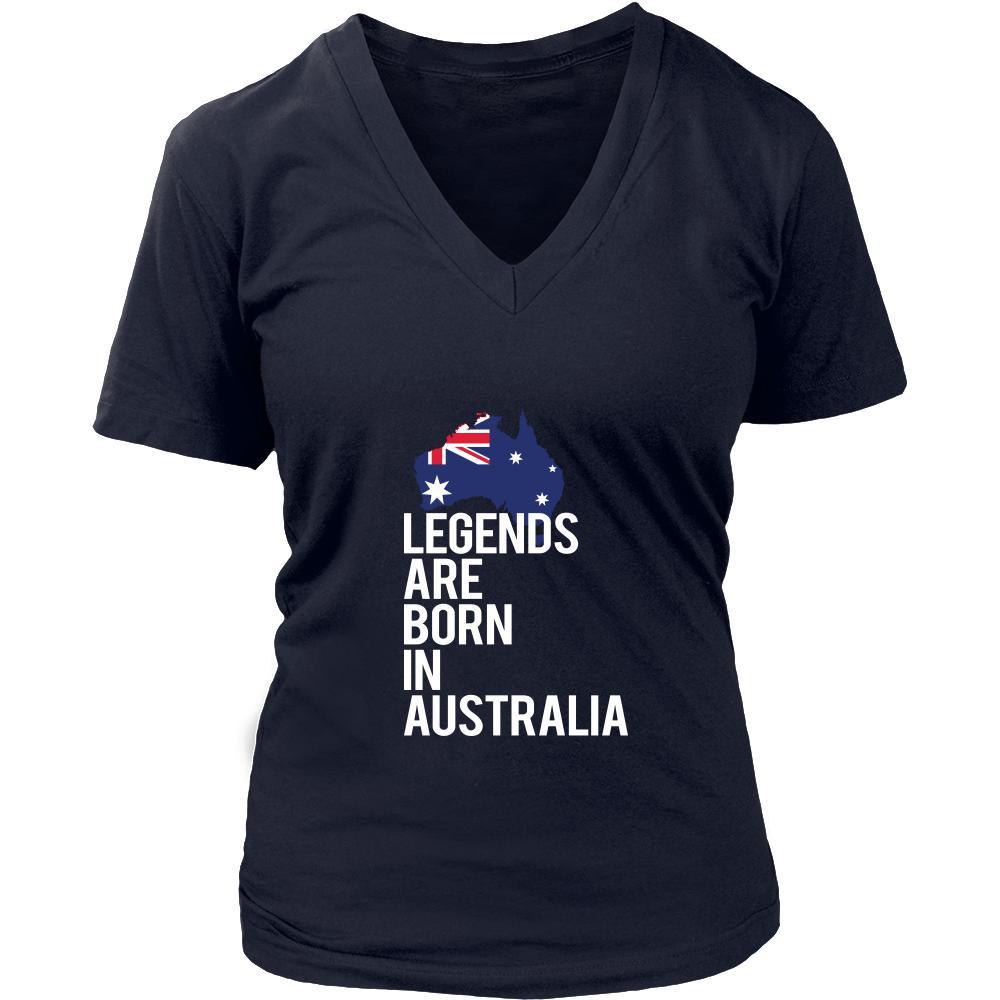 Australia Shirt - Legends are born in Australia - National Heritage Gift-T-shirt-Teelime | shirts-hoodies-mugs
