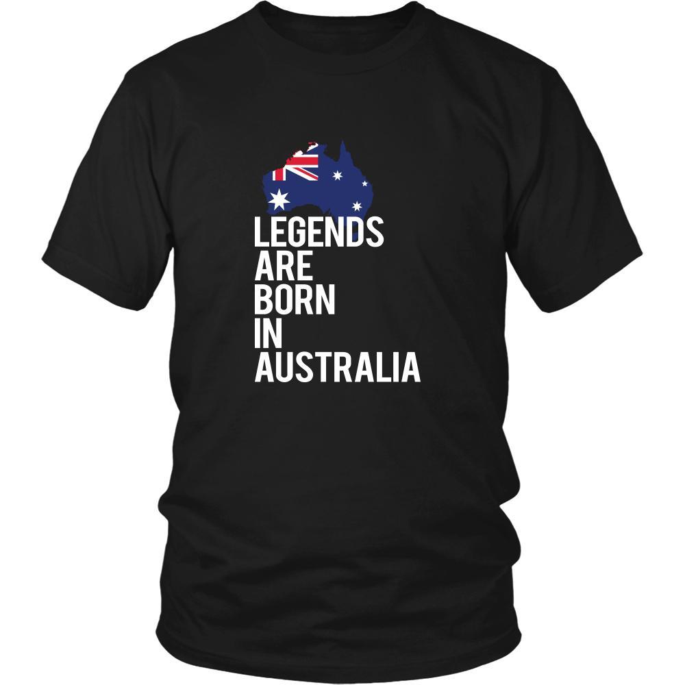 Australia Shirt - Legends are born in Australia - National Heritage Gift-T-shirt-Teelime | shirts-hoodies-mugs