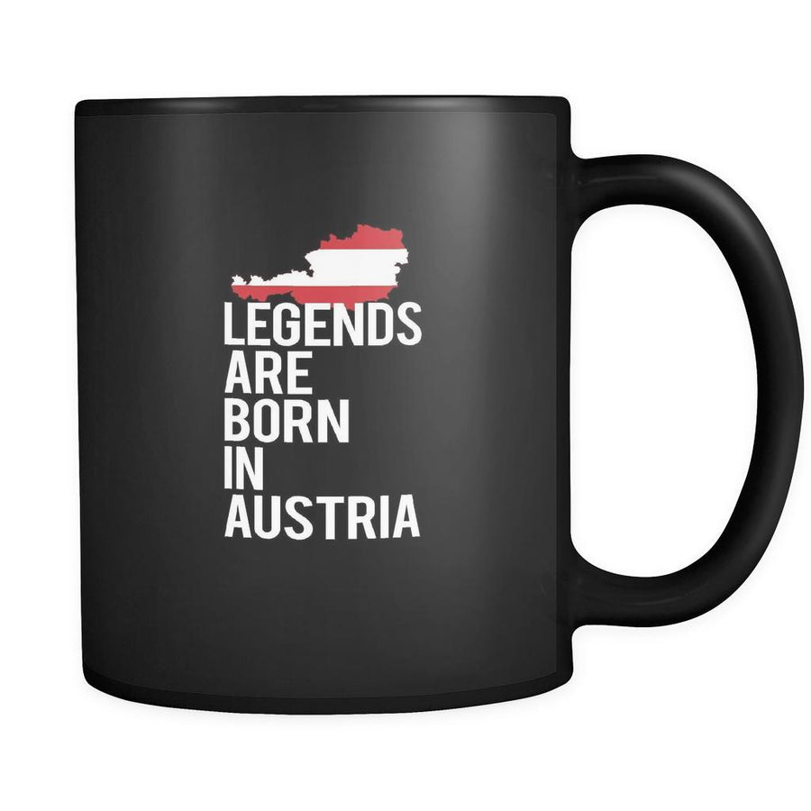 Austria Legends are born in Austria 11oz Black Mug-Drinkware-Teelime | shirts-hoodies-mugs
