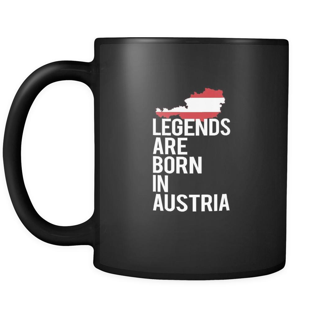 Austria Legends are born in Austria 11oz Black Mug-Drinkware-Teelime | shirts-hoodies-mugs