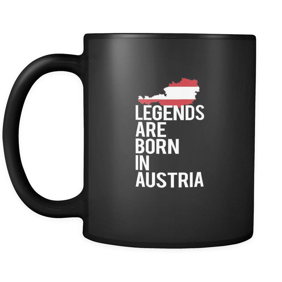 Austria Legends are born in Austria 11oz Black Mug-Drinkware-Teelime | shirts-hoodies-mugs