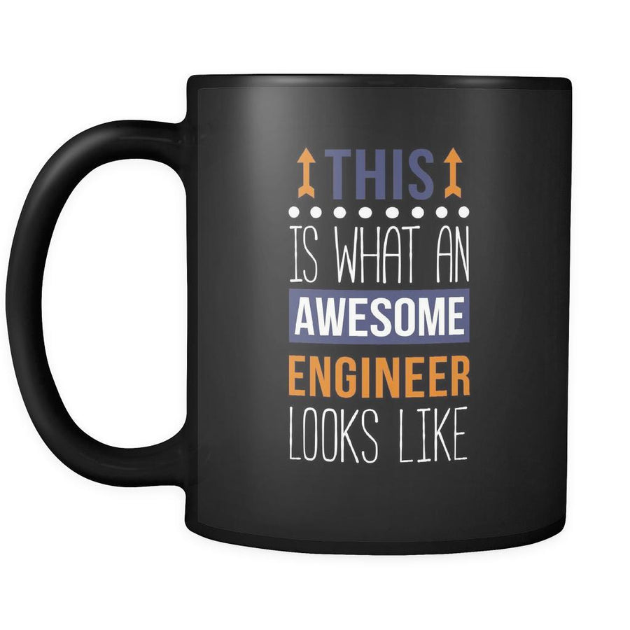 Awesome Engineer looks like mug - Engineer coffee mug Engineer coffee cup (11oz) Black-Drinkware-Teelime | shirts-hoodies-mugs