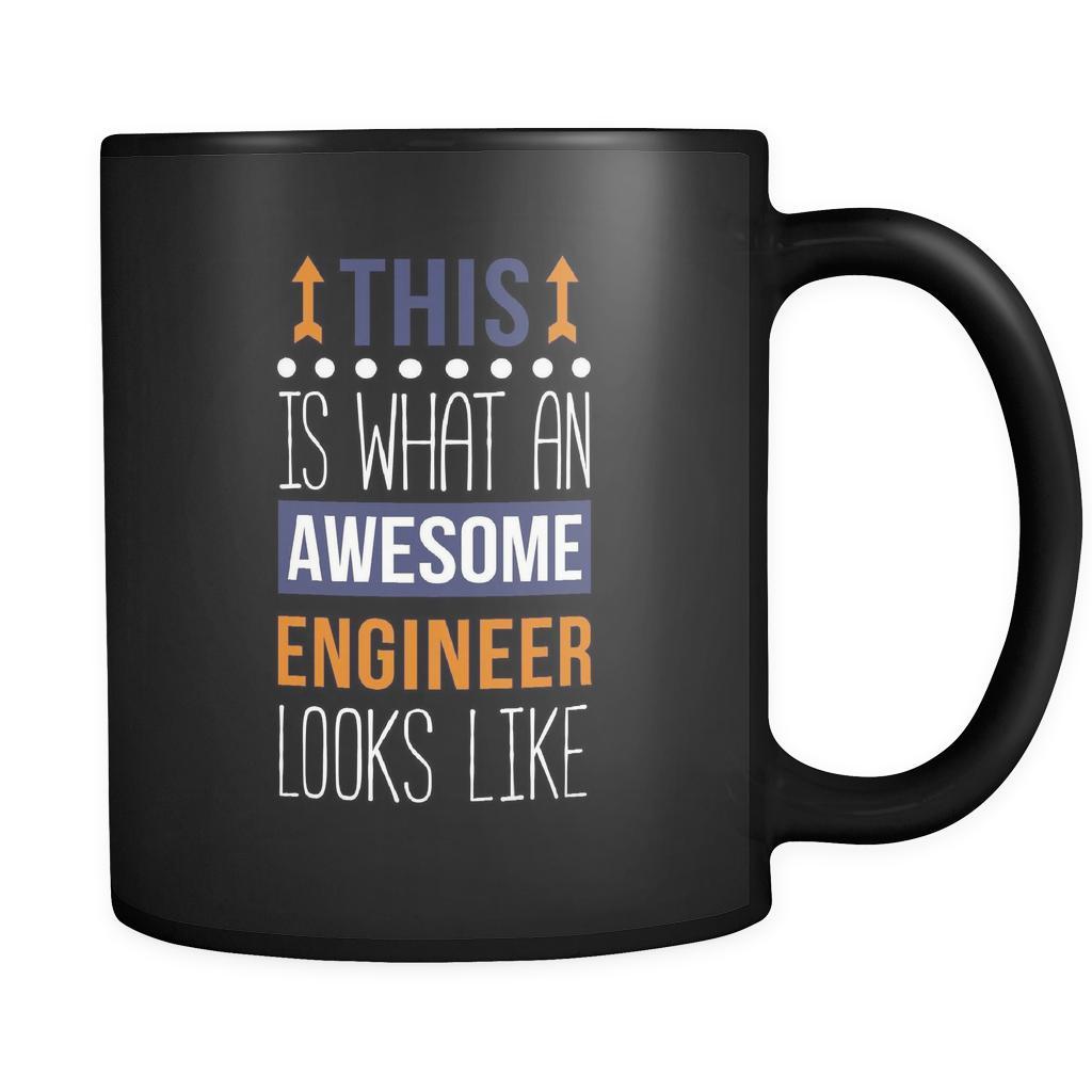 Awesome Engineer looks like mug - Engineer coffee mug Engineer coffee cup (11oz) Black-Drinkware-Teelime | shirts-hoodies-mugs