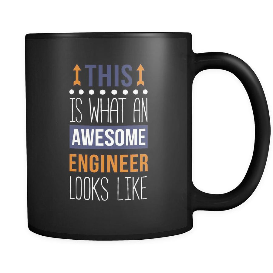 Awesome Engineer looks like mug - Engineer coffee mug Engineer coffee cup (11oz) Black-Drinkware-Teelime | shirts-hoodies-mugs