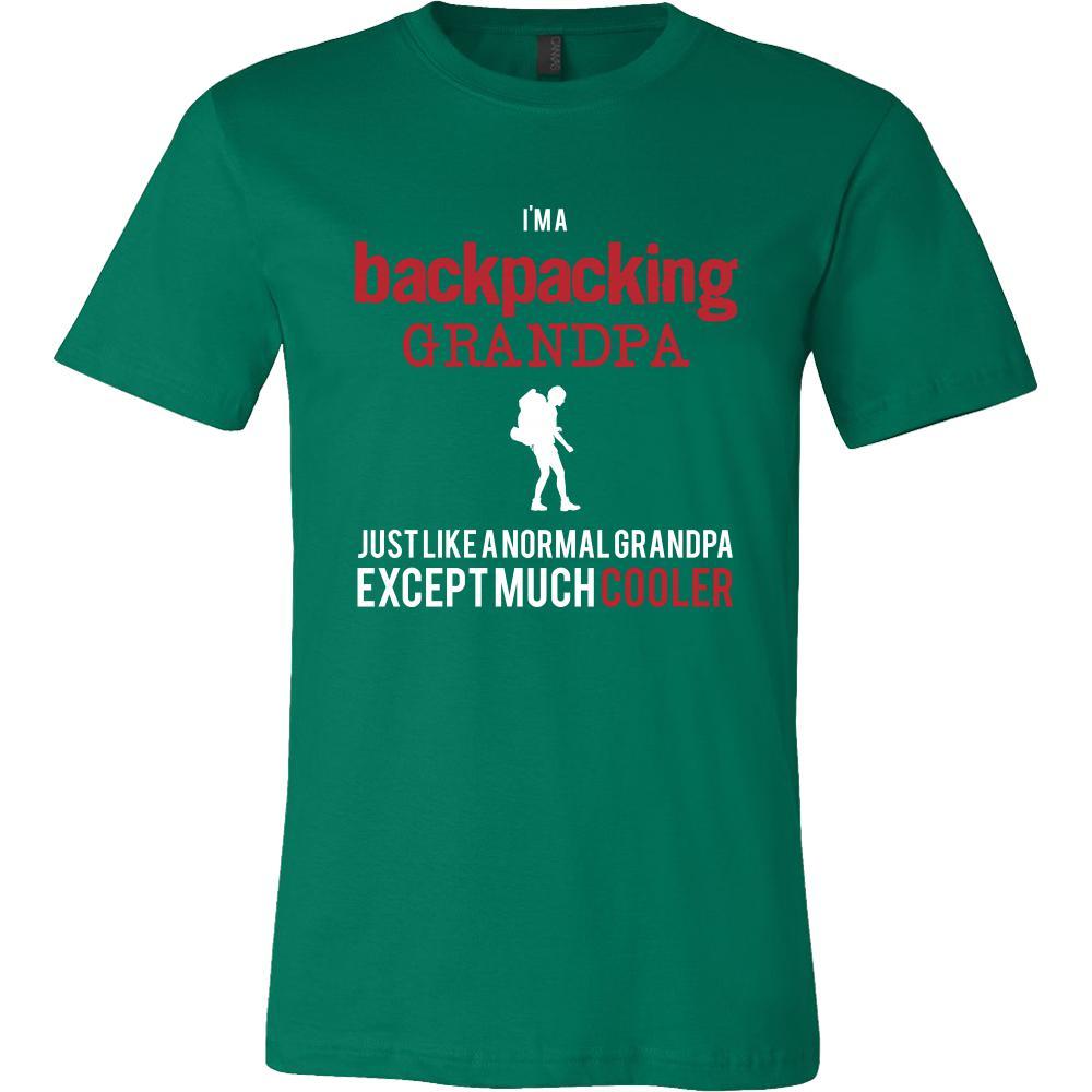Backpacking Shirt - I'm a backpacking grandpa just like a normal grandpa except much cooler Grandfather Hobby Gift-T-shirt-Teelime | shirts-hoodies-mugs