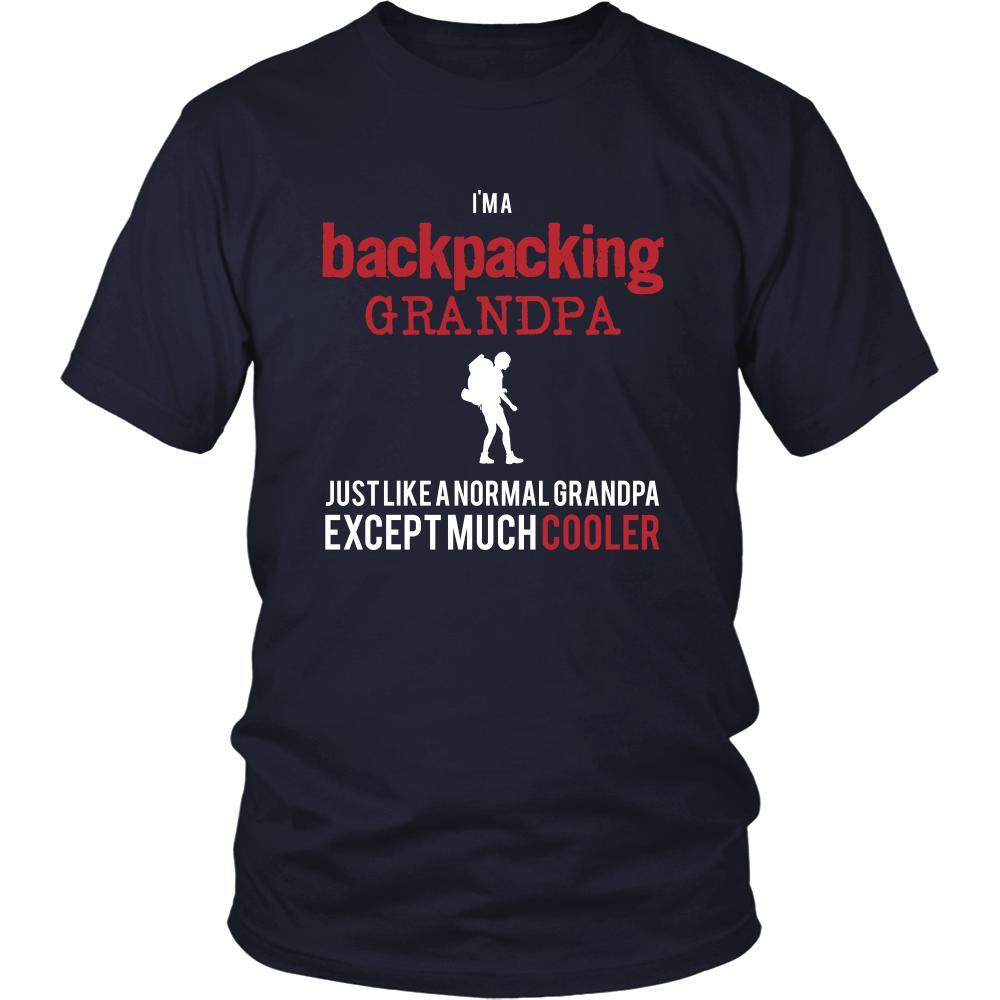 Backpacking Shirt - I'm a backpacking grandpa just like a normal grandpa except much cooler Grandfather Hobby Gift-T-shirt-Teelime | shirts-hoodies-mugs