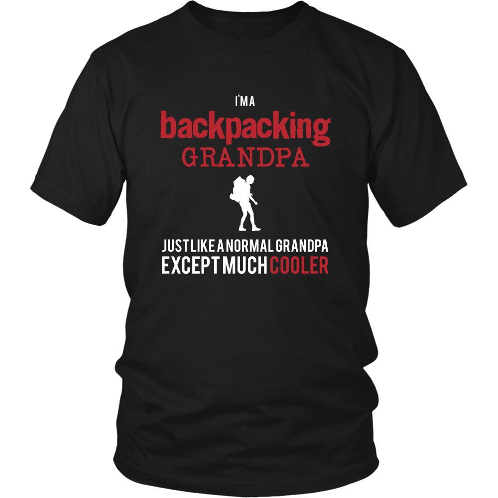 Backpacking Shirt - I'm a backpacking grandpa just like a normal grandpa except much cooler Grandfather Hobby Gift-T-shirt-Teelime | shirts-hoodies-mugs