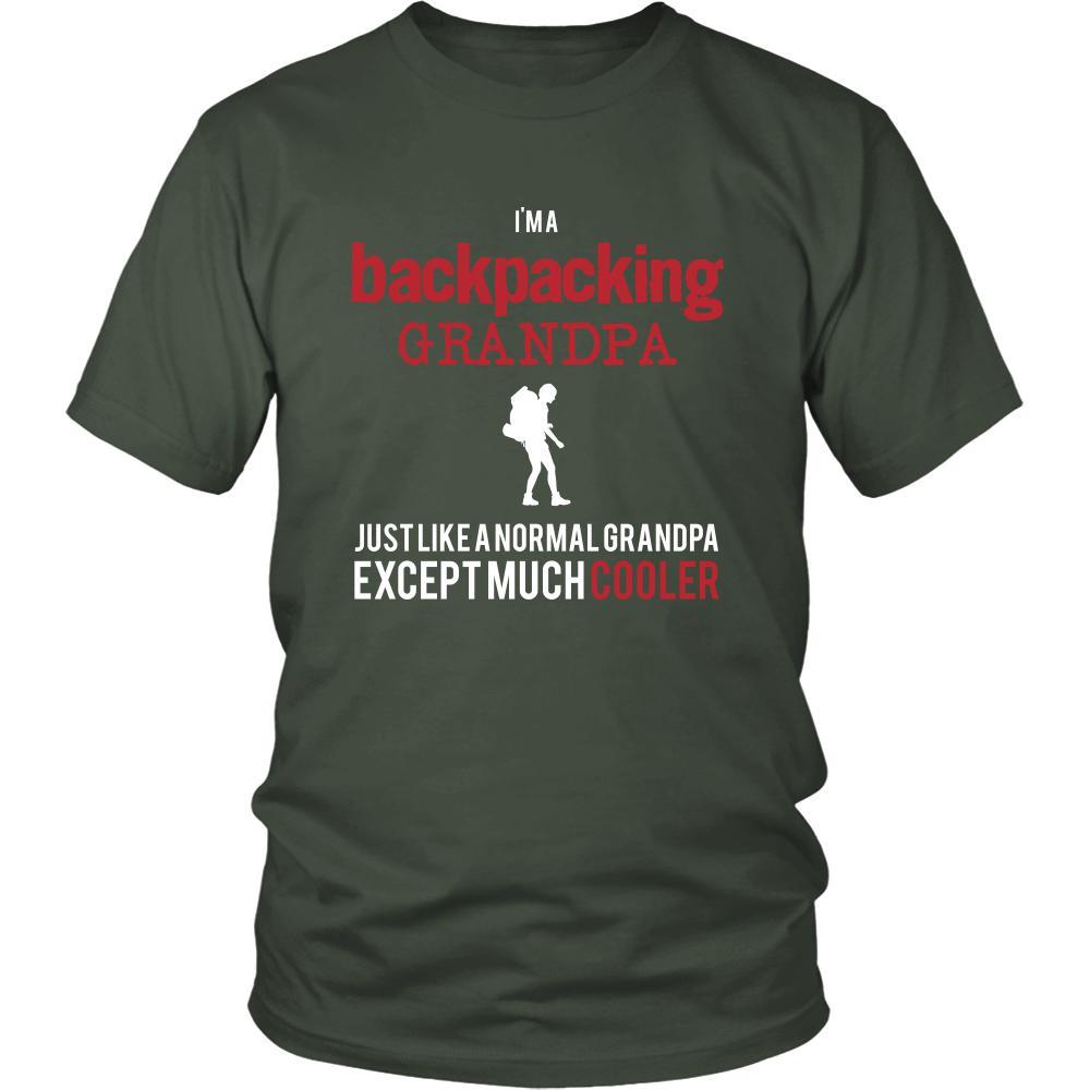 Backpacking Shirt - I'm a backpacking grandpa just like a normal grandpa except much cooler Grandfather Hobby Gift-T-shirt-Teelime | shirts-hoodies-mugs