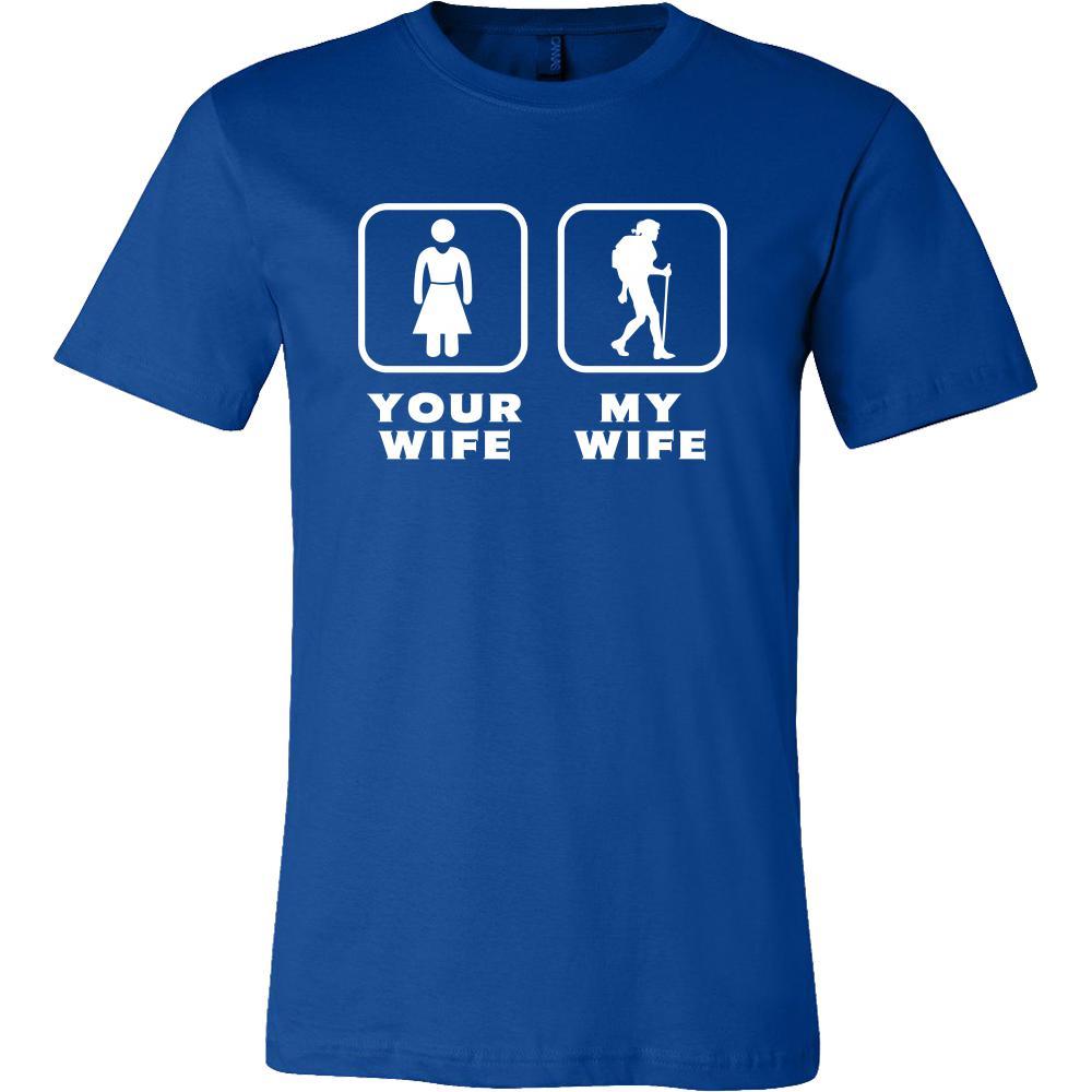 Backpacking - Your wife My wife - Father's Day Hobby Shirt-T-shirt-Teelime | shirts-hoodies-mugs