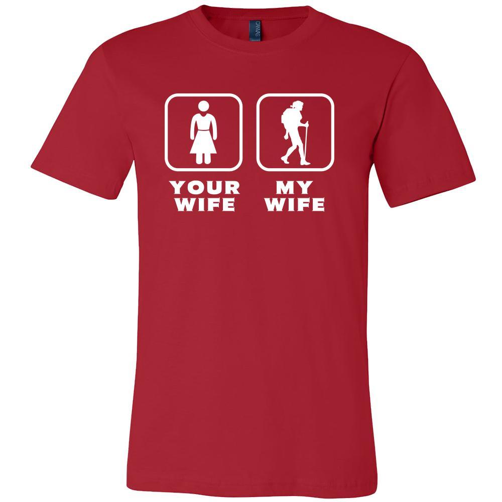 Backpacking - Your wife My wife - Father's Day Hobby Shirt-T-shirt-Teelime | shirts-hoodies-mugs