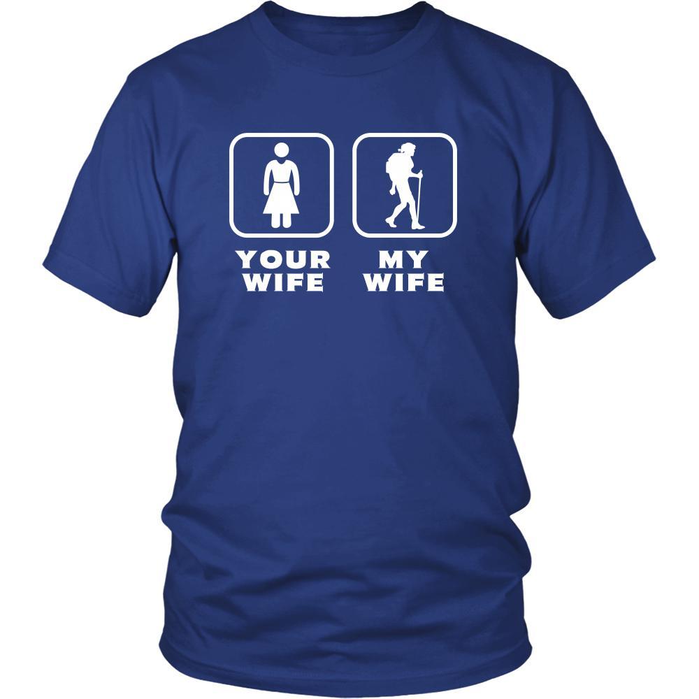 Backpacking - Your wife My wife - Father's Day Hobby Shirt-T-shirt-Teelime | shirts-hoodies-mugs