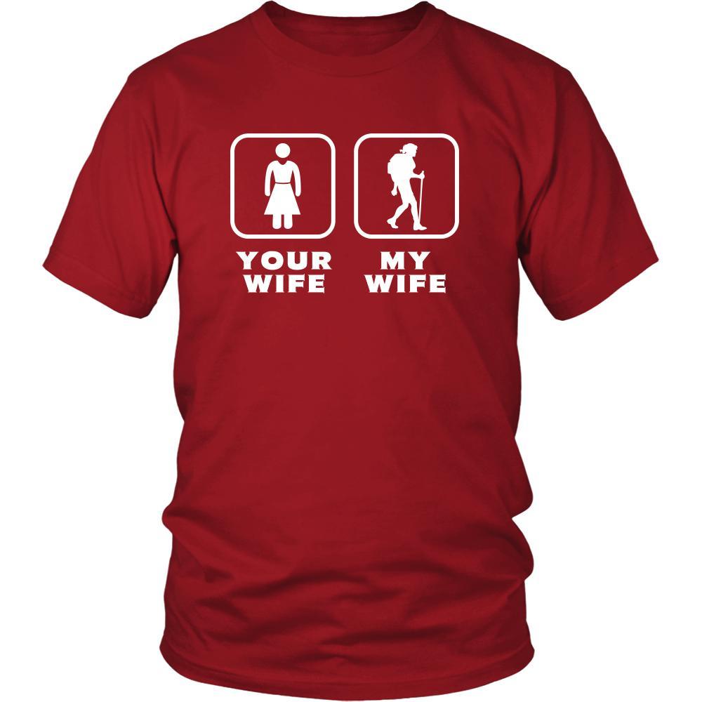 Backpacking - Your wife My wife - Father's Day Hobby Shirt-T-shirt-Teelime | shirts-hoodies-mugs