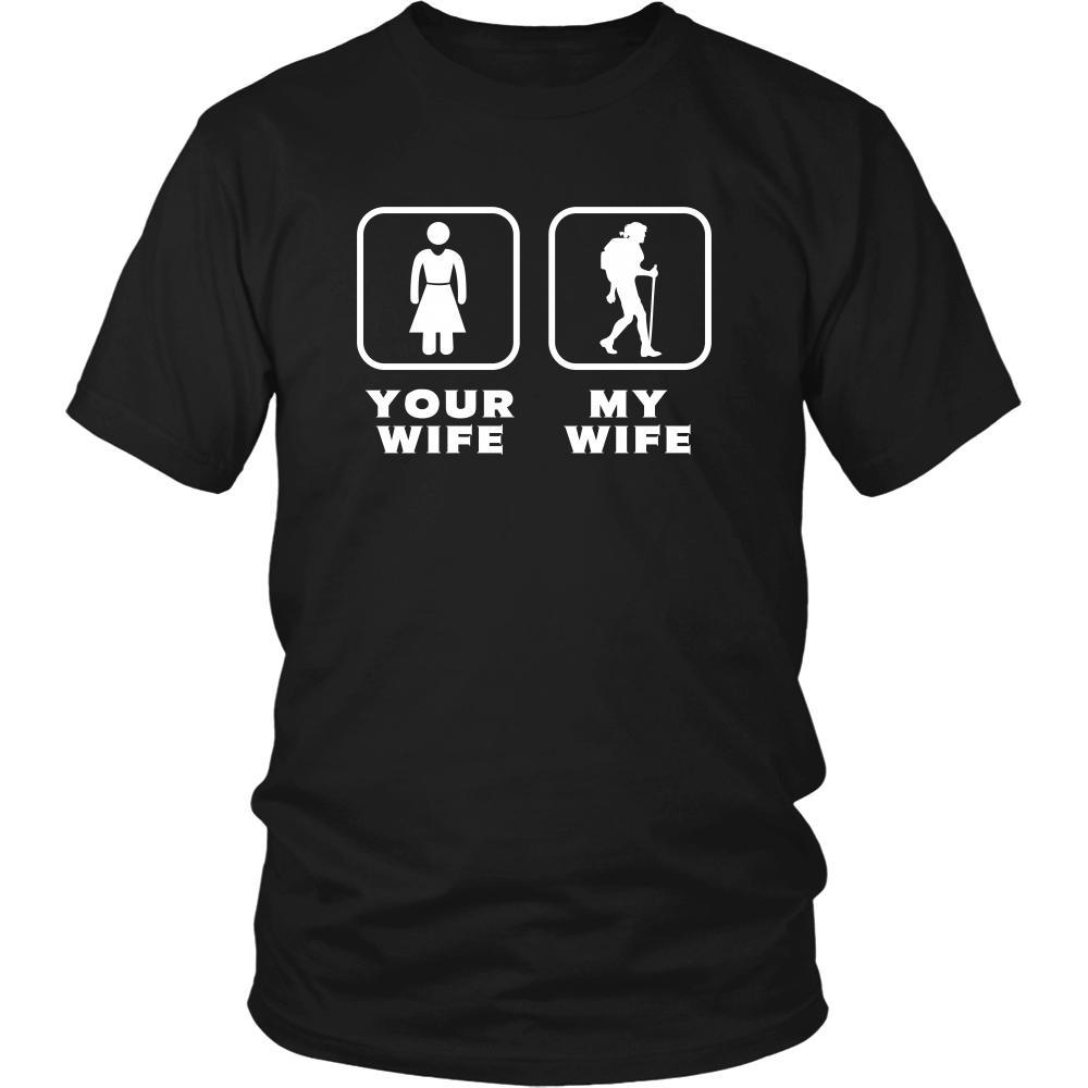 Backpacking - Your wife My wife - Father's Day Hobby Shirt-T-shirt-Teelime | shirts-hoodies-mugs