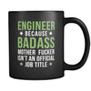 Badass Engineer mug - Engineer coffee mug Engineer coffee cup (11oz) Black-Drinkware-Teelime | shirts-hoodies-mugs