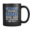 Badass Mechanic mug - Mechanic coffee cup (11oz) Black-Drinkware-Teelime | shirts-hoodies-mugs