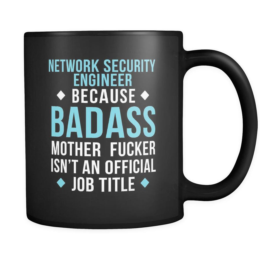 Badass Network Security Engineer Black 11oz Mug-Drinkware-Teelime | shirts-hoodies-mugs