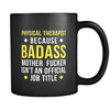 Badass Physical therapist mug - Physical therapist coffee cup (11oz) Black-Drinkware-Teelime | shirts-hoodies-mugs