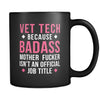 Badass Vet Tech mug - Vet Tech coffee mug Vet Tech coffee cup (11oz) Black-Drinkware-Teelime | shirts-hoodies-mugs