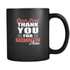 Badminton Dear Lord, thank you for Badminton Amen. 11oz Black Mug-Drinkware-Teelime | shirts-hoodies-mugs