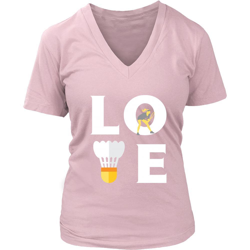 Badminton - LOVE Badminton - Sport Player Shirt-T-shirt-Teelime | shirts-hoodies-mugs