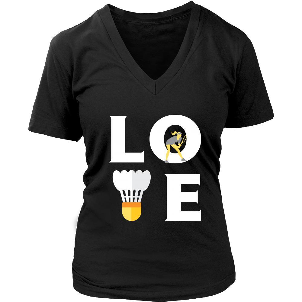 Badminton - LOVE Badminton - Sport Player Shirt-T-shirt-Teelime | shirts-hoodies-mugs