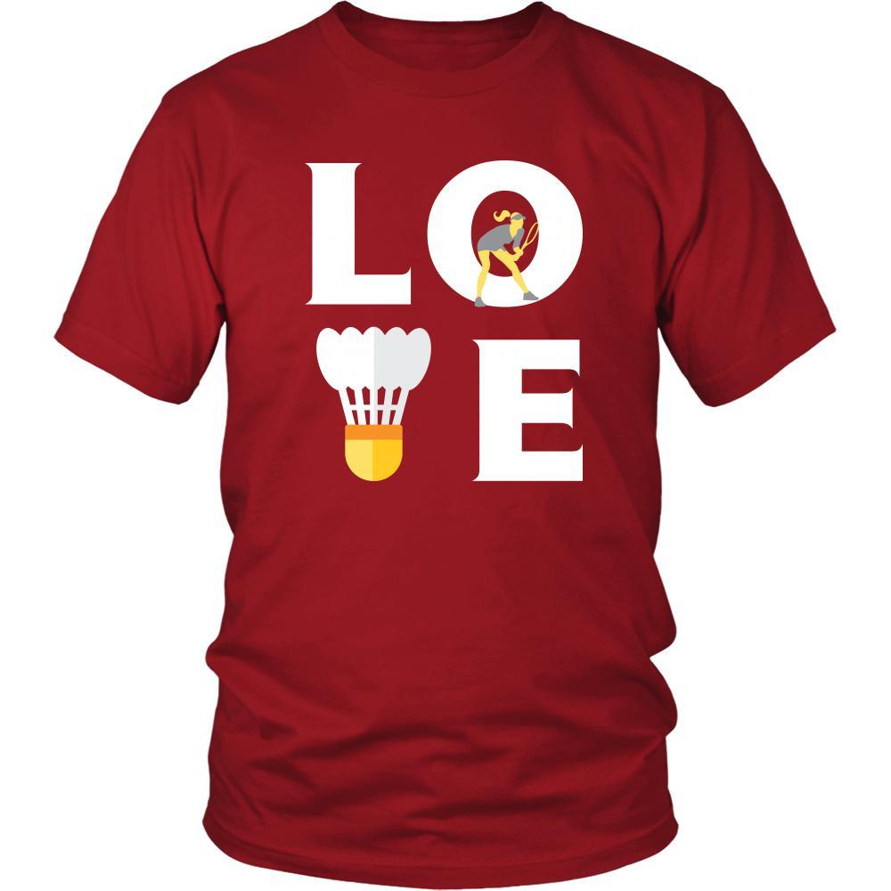 Badminton - LOVE Badminton - Sport Player Shirt-T-shirt-Teelime | shirts-hoodies-mugs