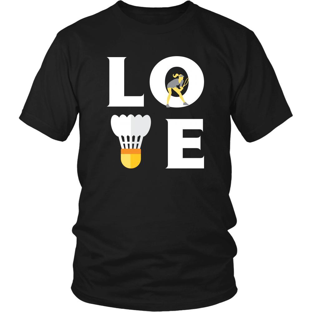 Badminton - LOVE Badminton - Sport Player Shirt-T-shirt-Teelime | shirts-hoodies-mugs
