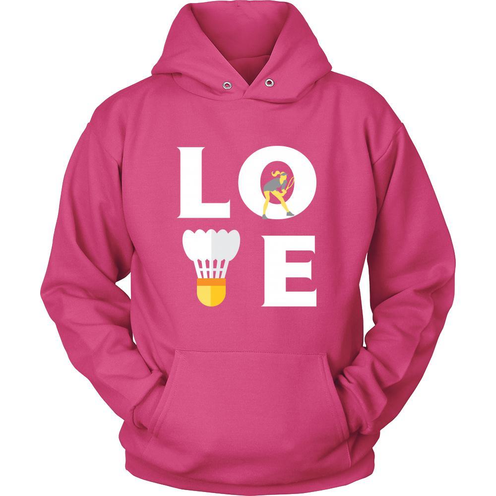 Badminton - LOVE Badminton - Sport Player Shirt-T-shirt-Teelime | shirts-hoodies-mugs