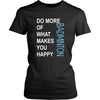 Badminton Shirt - Do more of what makes you happy Badminton- Sport Gift-T-shirt-Teelime | shirts-hoodies-mugs