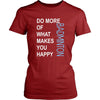 Badminton Shirt - Do more of what makes you happy Badminton- Sport Gift-T-shirt-Teelime | shirts-hoodies-mugs