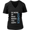 Badminton Shirt - Do more of what makes you happy Badminton- Sport Gift-T-shirt-Teelime | shirts-hoodies-mugs