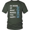 Badminton Shirt - Do more of what makes you happy Badminton- Sport Gift-T-shirt-Teelime | shirts-hoodies-mugs