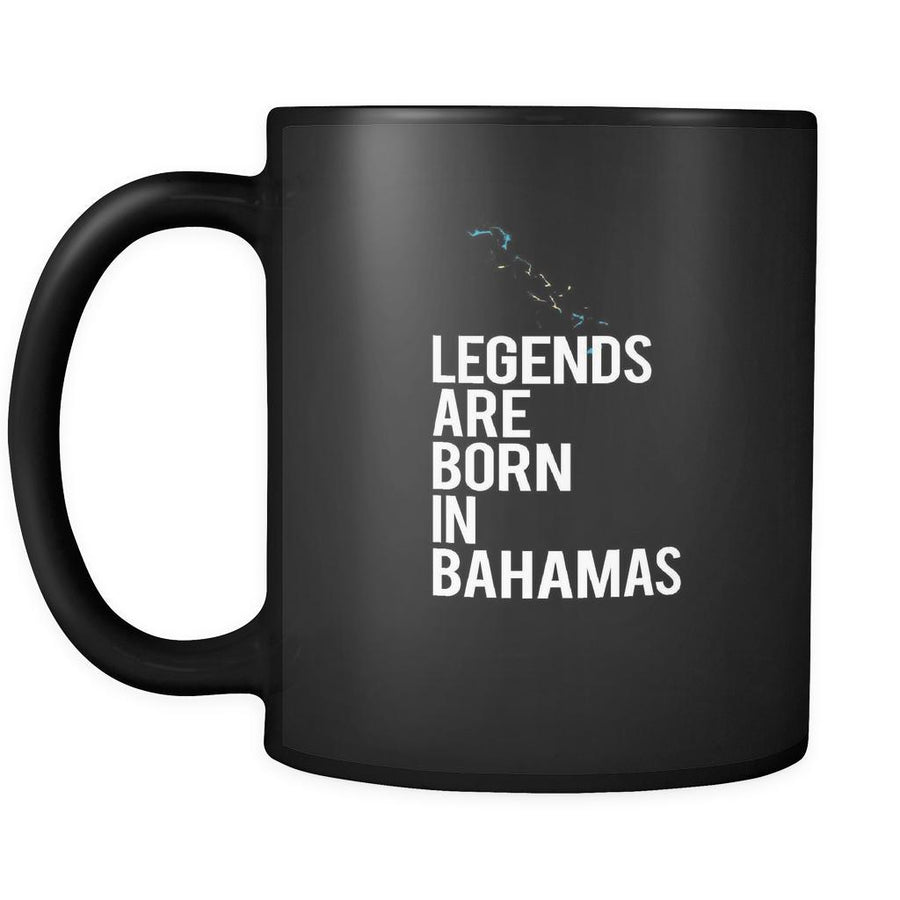 Bahamas Legends are born in Bahamas 11oz Black Mug-Drinkware-Teelime | shirts-hoodies-mugs