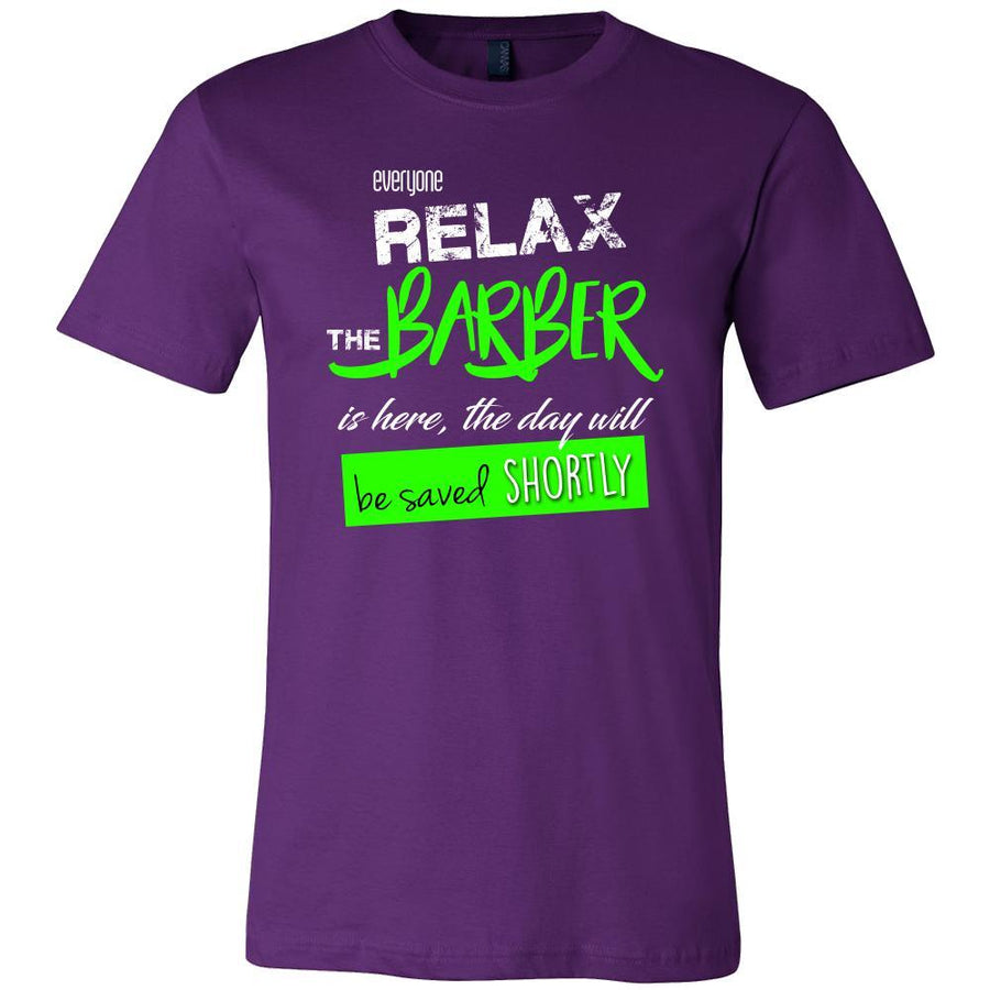 Barber Shirt - Everyone relax the Barber is here, the day will be save shortly - Profession Gift-T-shirt-Teelime | shirts-hoodies-mugs