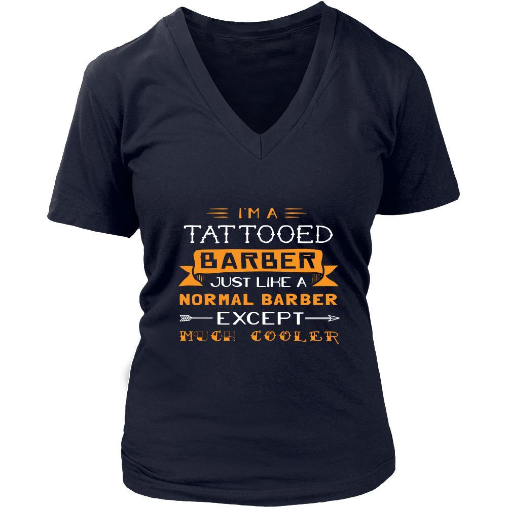 Barber Shirt - I'm a tattooed barber, just like a normal barber, except much cooler - Profession Gift-T-shirt-Teelime | shirts-hoodies-mugs