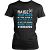 Barber Shirt - Raise your hand if you love Barber, if not raise your standards - Profession Gift-T-shirt-Teelime | shirts-hoodies-mugs