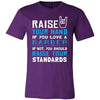 Barber Shirt - Raise your hand if you love Barber, if not raise your standards - Profession Gift-T-shirt-Teelime | shirts-hoodies-mugs