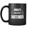 Bartenders World's Okayest Bartender 11oz Black Mug-Drinkware-Teelime | shirts-hoodies-mugs
