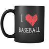 Baseball I Love Baseball 11oz Black Mug-Drinkware-Teelime | shirts-hoodies-mugs