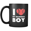 Baseball I love my baseball boy 11oz Black Mug-Drinkware-Teelime | shirts-hoodies-mugs