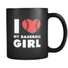 Baseball I love my baseball girl 11oz Black Mug-Drinkware-Teelime | shirts-hoodies-mugs