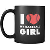 Baseball I love my baseball girl 11oz Black Mug-Drinkware-Teelime | shirts-hoodies-mugs