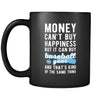 Baseball Money can't buy happiness but it can buy baseball gear and that's kind of the same thing 11oz Black Mug-Drinkware-Teelime | shirts-hoodies-mugs