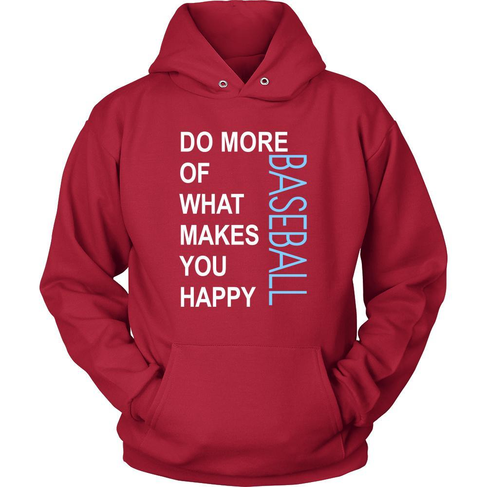 Baseball Shirt - Do more of what makes you happy Baseball- Sport Gift-T-shirt-Teelime | shirts-hoodies-mugs